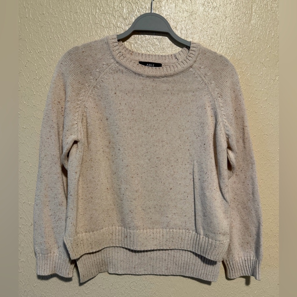 Able Sweater High Low Size Small Organic Cotton‎ Sustainable